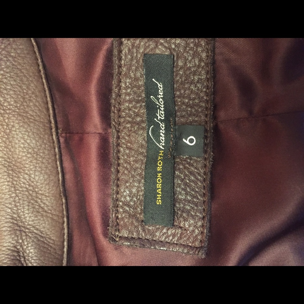 Leather jacket (brown)